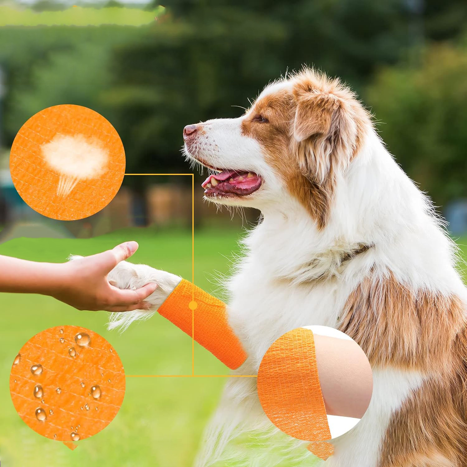 Wodoodporny bandaż samoprzylepny do użytku na zewnątrz